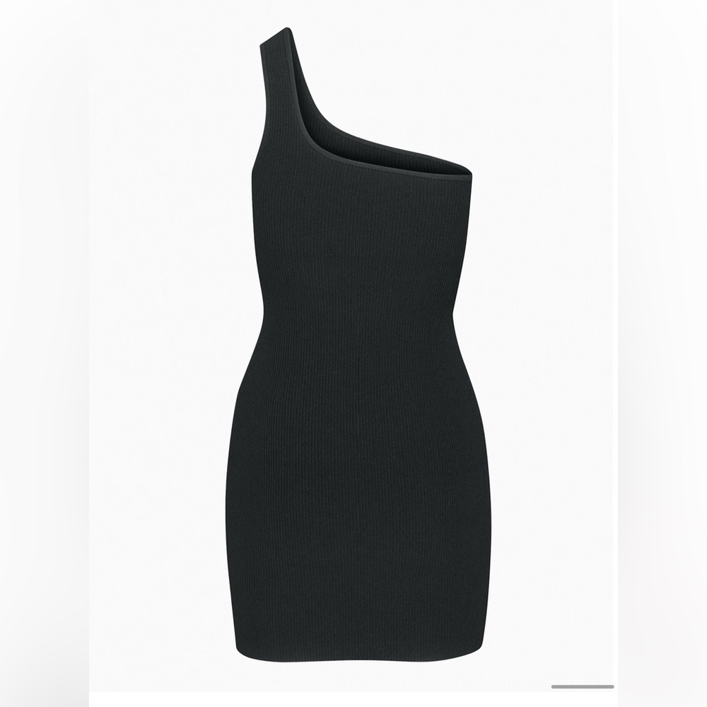 Aritzia Sculpt Knit One-shoulder Dress